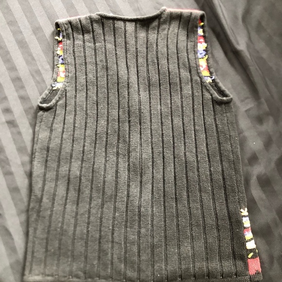 Vtg White Stag Embroidered Floral Vest - Picture 12 of 16